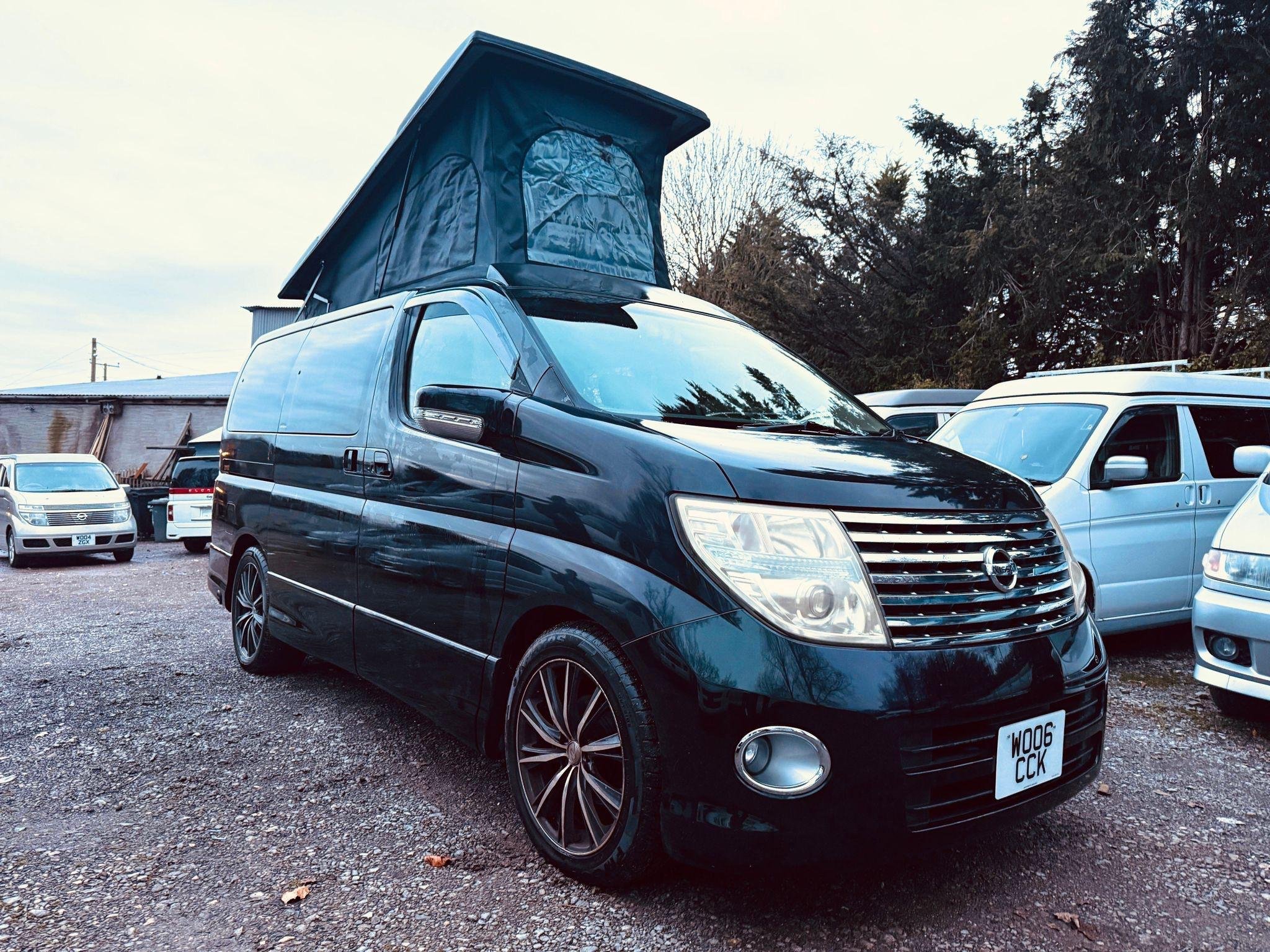 Used Nissan Elgrand Pop Top Berth Full Camper Conversion Lpg For